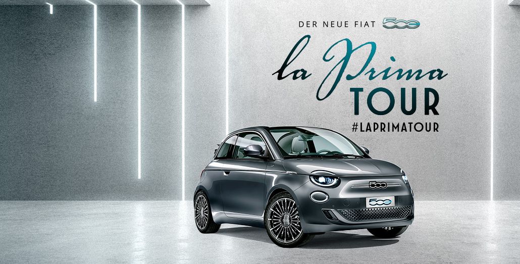 Neuer Fiat 500 “la Prima“ auf großer Deutschland-Tour