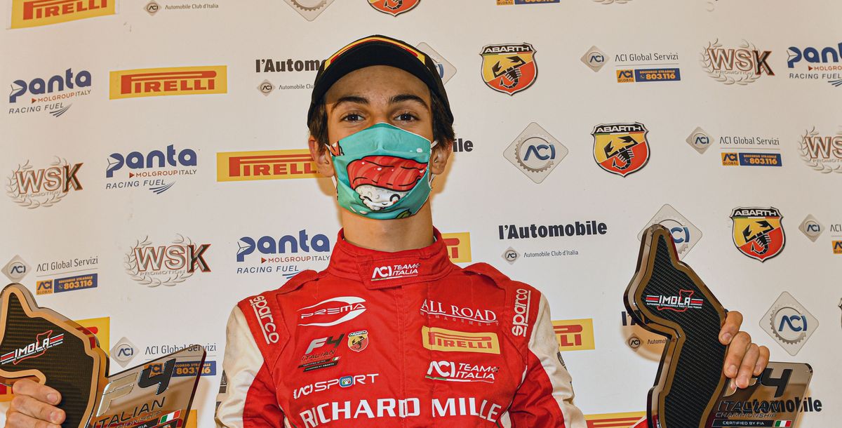 Gabriele Minì (15) ist neuer Champion der italienischen Formel 4 powered by Abarth