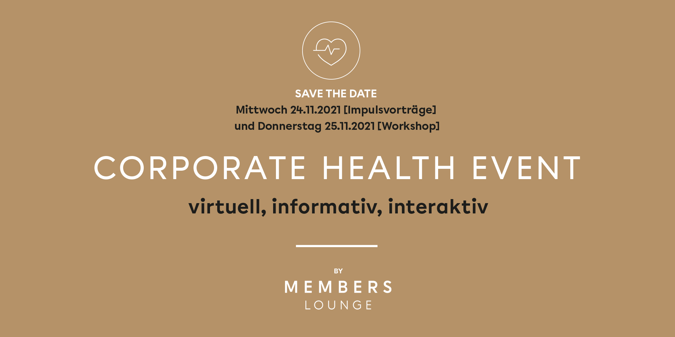 Memberslounge Health Event 2021