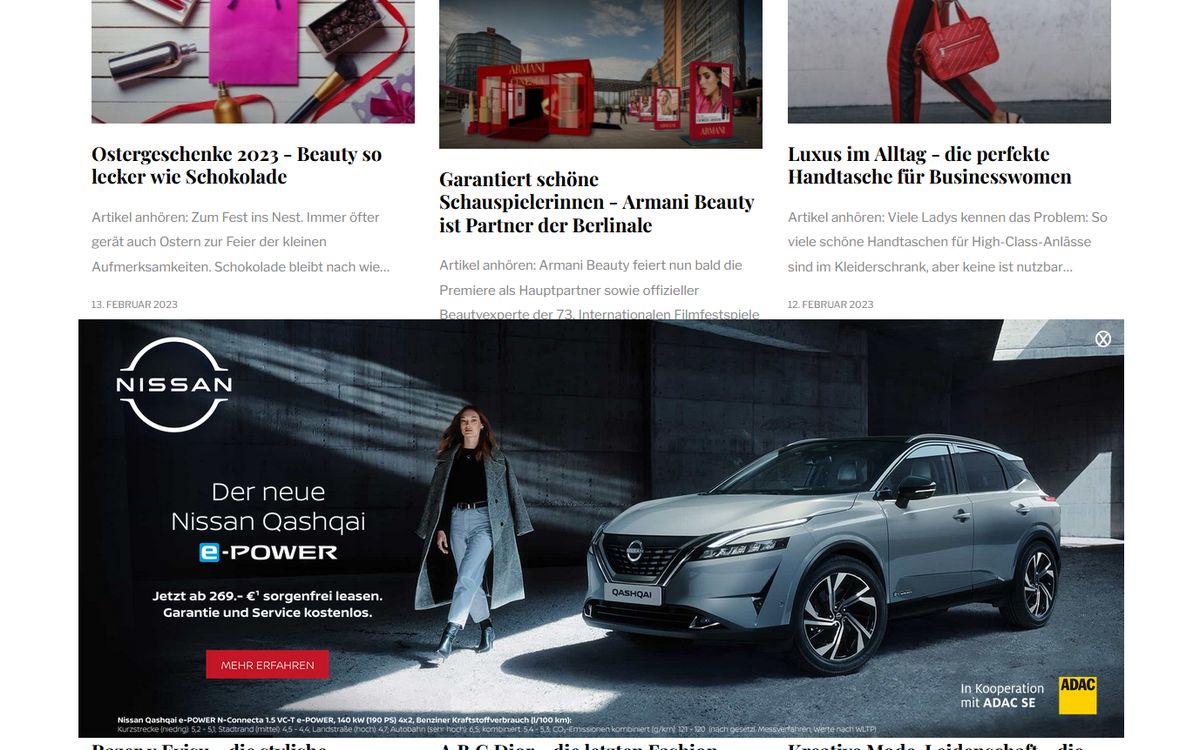 Display Advertising von Nissan