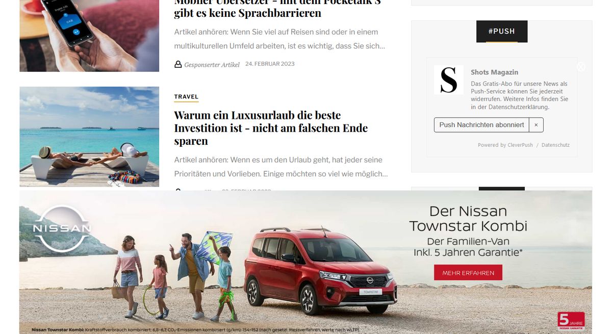 Display Advertising von Nissan 