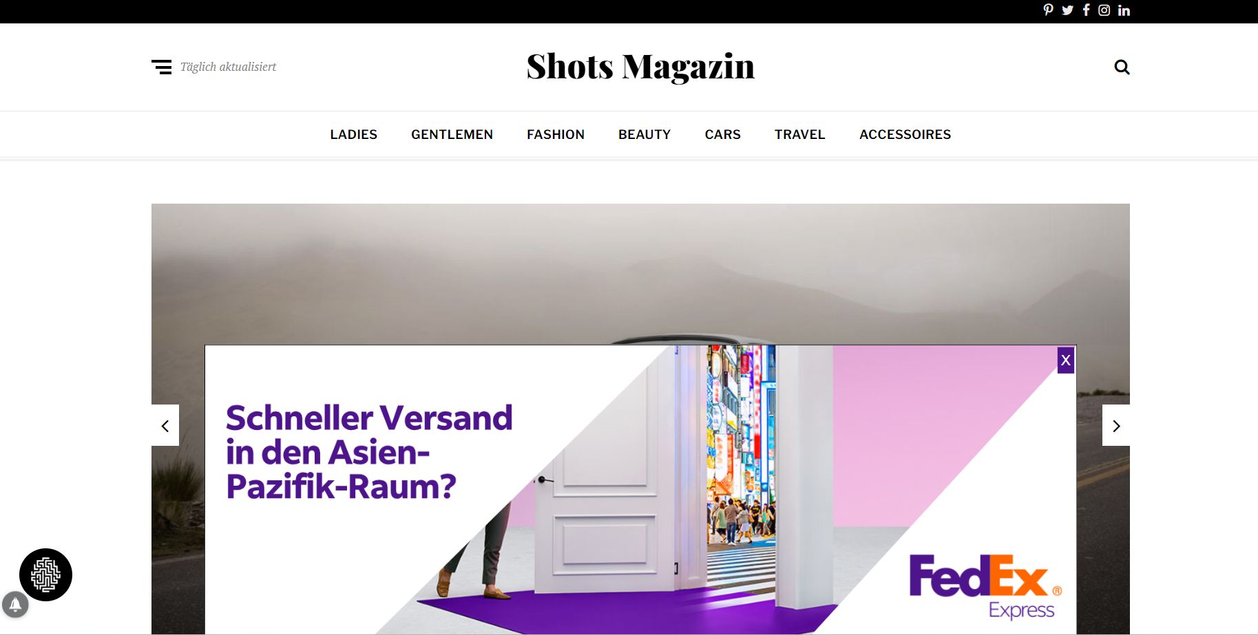 Display Advertising von FedEx