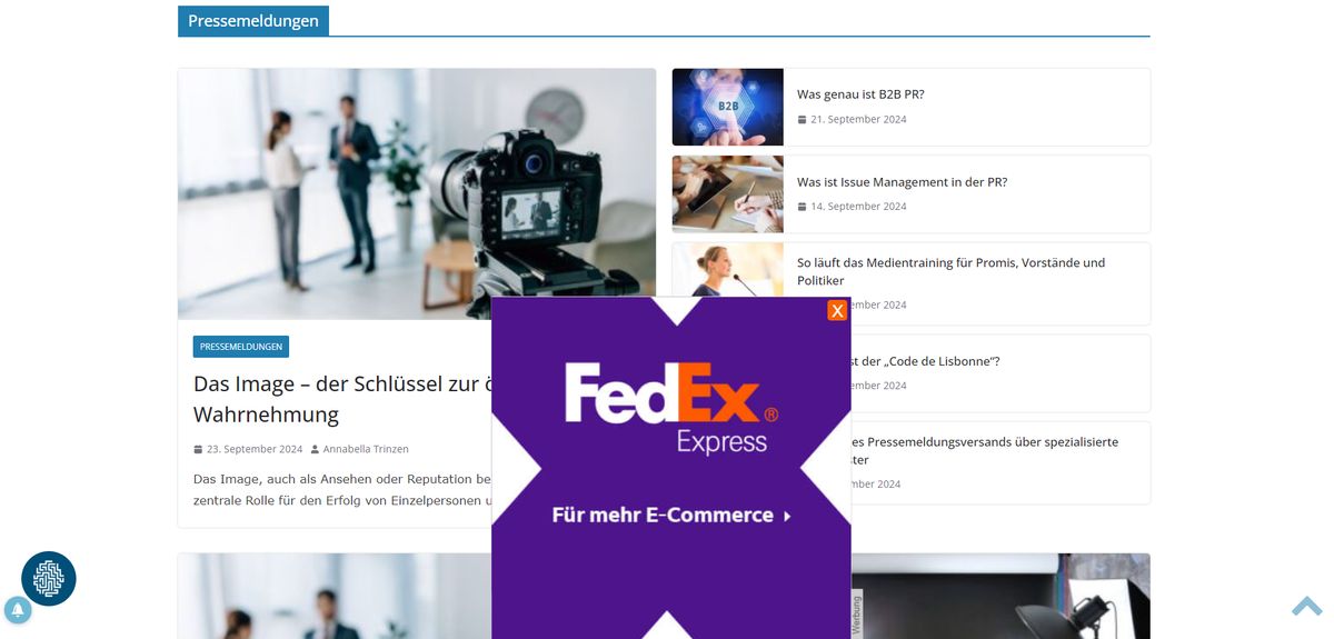 Foto: Display Advertising von FedEx.