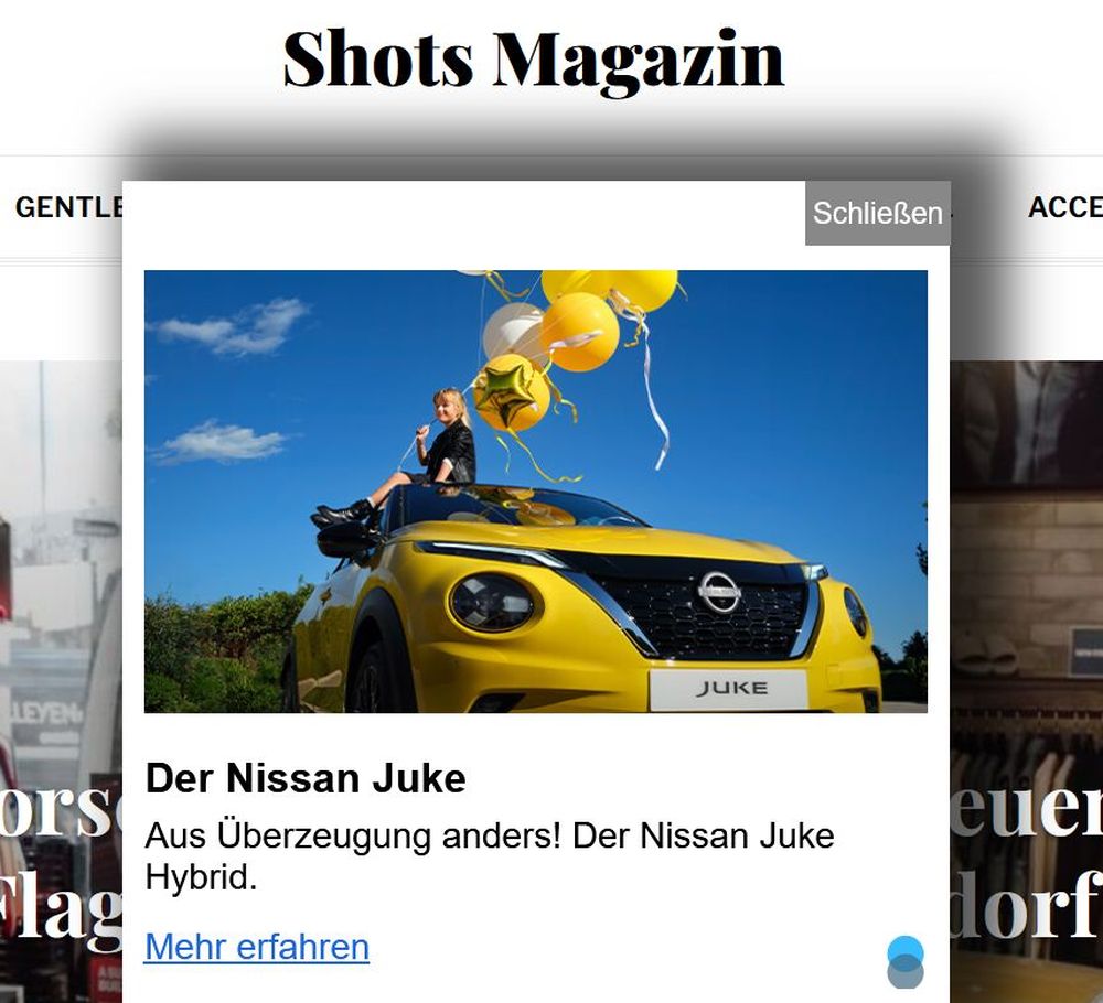 Foto: Display Advertising von Nissan.